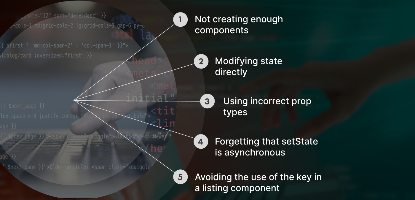 avoid mistakes in react development